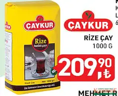 ÇAYKUR RİZE ÇAY 1000 G